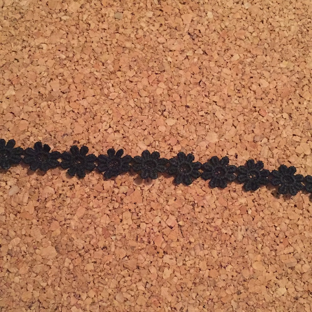 Black Flower Choker